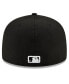 Головной убор New Era мужской черный Chicago White Sox 2021 City Connect 59FIFTY Fitted Hat Черный, 7 - фото #4