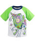 ფოტო #5 პროდუქტის Boys Mickey Mouse Lion King Pixar Cars Pixar Toy Story French Terry T-Shirt and Shorts Outfit Set to