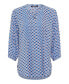 ფოტო #3 პროდუქტის Women's 3/4 Sleeve Geo Print Tunic Blouse