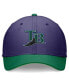 Фото #2 товара Men's Purple, Green Tampa Bay Rays Cooperstown Collection Rewind Swooshflex Performance Hat