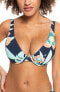 Roxy 281687 Women's Beach Classics Underwire Bikini Top, Size X-Small - Blue