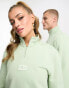 Фото #1 товара Fila unisex Tuss 1/4 zip fleece in green