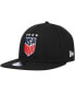 Фото #3 товара Men's Black USWNT Team Basic 9FIFTY Snapback Hat