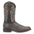 Dingo Ranger Leather Ostrich Print Round Toe Cowboy Mens Black Casual Boots DI1