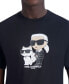 ფოტო #4 პროდუქტის Men's Slim-Fit Karl & Choupette Graphic T-Shirt