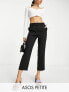 Фото #1 товара ASOS DESIGN Petite slim skim cigarette trouser in black