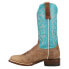 Roper Turquoise Square Toe Cowboy Womens Size 6.5 M Casual Boots 09-021-9991-00