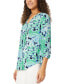 Women's Paisley-Print 3/4-Sleeve Tunic Top