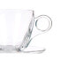 Cup with Plate Transparent Glass 170 ml (6 Units)