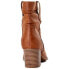 Фото #4 товара Time and Tru Women's Cognac Leather Pointed Toe Pull On Western Slouch Boot US 8