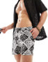 Another Influence swim shorts in diamond paisley