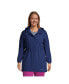 Фото #1 товара Plus Size Waterproof Hooded Packable Raincoat