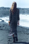 Фото #7 товара Длинное платье с принтом — zw collection ZARA