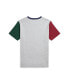 Toddler and Little BoysPatchwork Cotton Jersey Graphic Tee