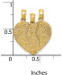 Фото #4 товара Медальон Macy's 14k Gold Split Fam Charm