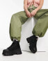 Palladium Revolt Hi chunky tech boot in black canvas