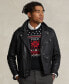 ფოტო #1 პროდუქტის Men's Iconic Leather Motorcycle Jacket