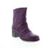 Фото #2 товара Miz Mooz Gem IB 20767 Womens Purple Leather Zipper Casual Dress Boots 6