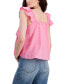 ფოტო #2 პროდუქტის Juniors' Cotton Eyelet Tiered Tank