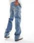 Фото #4 товара Cotton On carpenter baggy jean in silver blue