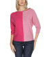 ფოტო #1 პროდუქტის Women's Colorblock 3/4-Sleeve Dolman Sweater