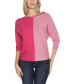 Women's Colorblock 3/4-Sleeve Dolman Sweater