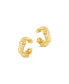 Silver-Tone or Gold-Tone Curved Cali Ear Cuff, Set Of 2