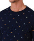 Фото #4 товара Men's All Over Croc Print Long-Sleeve Sleep T-Shirt