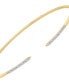 ფოტო #3 პროდუქტის Diamond Skinny Cuff Bangle Bracelet (1/10 ct. t.w.) in 14k Gold, Created for Macy's