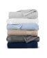 Фото #4 товара Host and Home Bath Towels (4 Pack), Solid Color Options, 27x54 in, Double Stitched Edges, 600 GSM, Soft Ringspun Cotton, Stylish Striped Dobby Border