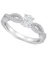 ფოტო #1 პროდუქტის Diamond Oval Twist Shank Engagement Ring (5/8 ct. t.w.) in 14k Gold