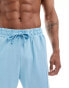 Jack & Jones pique short co-ord in light blue