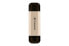 Transcend JetFlash 930C - 128 GB - USB Type-A / USB Type-C - 3.2 Gen 1 (3.1 Gen 1) - 420 MB/s - Cap - Gold