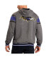 Фото #2 товара Men's Purple, Gray Baltimore Ravens Extreme Full Back Reversible Hoodie Full-Zip Jacket