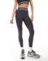 ASOS Weekend Collective seamless leggings with branded waistband in charcoal Черный, XS - EU 32-34 - фото #5