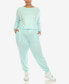 Фото #1 товара Пижама White Mark Plus Size Lounge Set, 2-х предметная