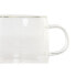 Набор из кофейных чашек DKD Home Decor Прозрачный Стеклянный Боросиликатное стекло 260 ml