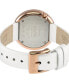 ფოტო #3 პროდუქტის Women's Gandria White Leather Watch 36mm