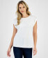 Фото #1 товара Women's Embellished Cotton T-Shirt, Created for Macy's