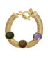 ფოტო #1 პროდუქტის Faux Stone Gem Link Bracelet