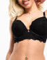 New Look DD lace plunge bra in black