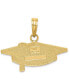 ფოტო #3 პროდუქტის Graduation Cap Charm Pendant in 14k Yellow Gold