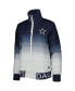 Women's Navy, Silver Dallas Cowboys Color Block Full-Zip Puffer Jacket