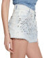 Фото #3 товара Women's Embellished Mom Denim Shorts