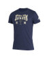 Men's Navy Georgia Tech Yellow Jackets Along The Shadow Tri-Blend T-shirt