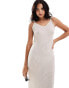 Фото #2 товара Vero Moda textured jersey maxi dress in cream