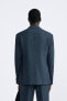 Фото #4 товара Костюмный пиджак из рельефной ткани ZARA