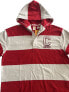 Levi’s Rugby Hoodie Sweatshirt Men’s Size M Relaxed Stripe red white Gold tab