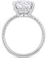 ფოტო #3 პროდუქტის Moissanite Oval Ring (4-7/8 ct. t.w.) in 10k White Gold