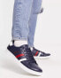 Фото #1 товара Ben Sherman mod lace up trainers in navy